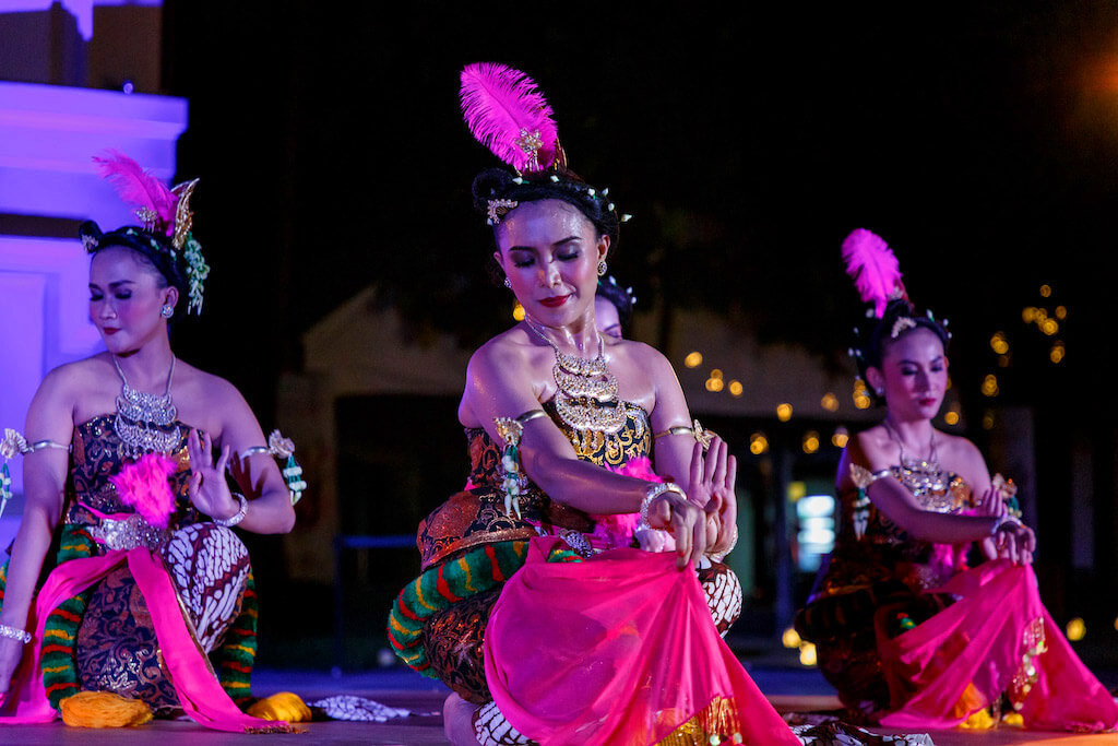 Singapore multicultural dance performance on stage